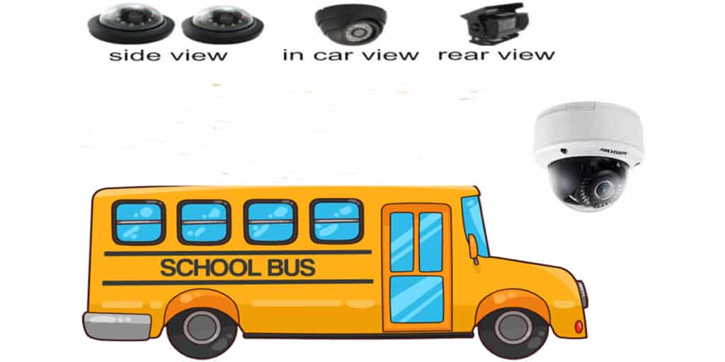 كاميرات مراقبة الحافلات المدرسية